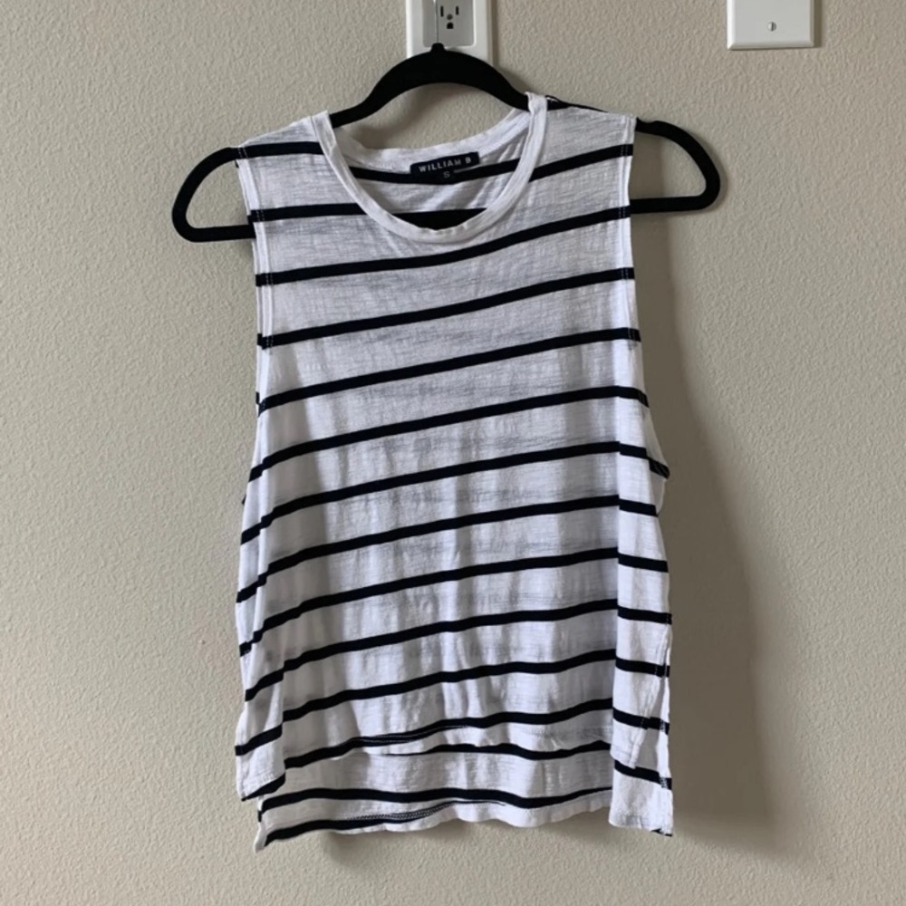William B Striped Hi-Lo Tank